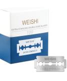 WEISHI Double Edge Safety Razor Blades - 100 Count Extra Stainless - Ideal for Smooth Shaving Worldwide - Buy Online on GoSupps.com
