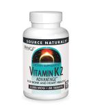 Source Naturals Vitamin K2 Advantage 2200 mcg - 60 Tablets for Bone & Heart Health - Buy Online on GoSupps.com