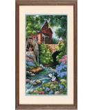 Old Mill Cottage Needlepoint Kit - 12 W x 16 H Dimensions - Buy Online on GoSupps.com