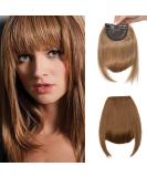 Buy SEGO Clip-in Pony Hairpiece Extensions - Realistic Coffee Brown Fringe Bangs | International Shipping Available - Buy Online on GoSupps.com