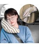 Kids Car Seat Belt Safety Travel Pillow - Head & Neck Support Cushion for Children - Universal Fit and Comfortable - Khaki - Buy Online on GoSupps.com