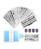 FingerAngel 21Pcs Nail Stamp Plate Set 16Pcs Mix Design Stamping nail Art Plate + 2Nail Stamper + 2Scraper+1Pcs Case Nails Art Stamping Plate Scraper Stamper Set Leaves Flowers Nail plate V17-32 A-Nail Stamping Plates V17-32 - Buy Online on GoSupps.com