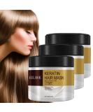 Collagen Hair Treatment Collagen Hair Mask Conditioning Argan Oil Hair Mask Keratin Hair Mask Collagen Treatment Deep Repair Conditioner Hair Masks for Dry Damaged Hair (3PCS) - Buy Online on GoSupps.com