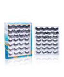 14 Pairs of Faux Mink False Eyelashes - Natural Look Curly & Dramatic Styles for Stunning Eyes - International Shipping Available - Buy Online on GoSupps.com