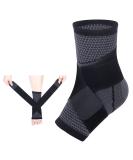 Adjustable Compression Ankle Brace for Injury Recovery Men & Women Sports Support Stabilizes Ligaments Eases Swelling Medium Size - Buy Online on GoSupps.com