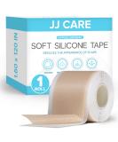 JJ CARE 1.6 x 120 Soft Silicone Scar Tape - Flexible, Washable & Reusable Medical Grade Strips for Surgical Scars - Latex-Free Silicone Tape - Buy Online on GoSupps.com