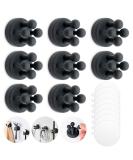 Spokki 8-Piece Silicone Toothbrush & Razor Holder Set - Waterproof No Drilling Multi-Function Wall Hook for Bathroom Kitchen & Office - Buy Online on GoSupps.com