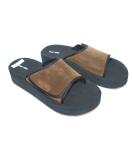 Foot-EEZ Brown & Black Unisex Diabetic & Pain-Relief Adjustable Sandals - Size Mens 12 / Women 11 - Buy Online on GoSupps.com