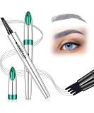 Microblade Eyebrow Pen for Older Women - Soft Waterproof Grey Eyebrow Pencil with 4 Fork Tip for Natural Look - Buy Online on GoSupps.com