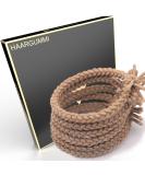 Mandouki Hair Tie (6 pieces) - Elegant braided hair ties: Ultimate hold and durability for women and girls Sand - Buy Online on GoSupps.com