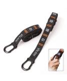 Vulken Adjustable Gymnastic Rings Straps with Steel Carabiners - Numbered & Easy Set Up | One Pair - Buy Online on GoSupps.com