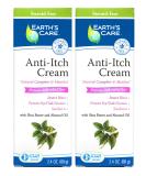 Earth's Care Anti Itch Cream - Steroid Free Soothes Sunburns & Itchy Skin 2.4 OZ (2 Tubes) - International Shipping Available - Buy Online on GoSupps.com