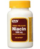 Rugby Niacin Timed Release 1000mg Tablets - 3 Pack - Buy Online on GoSupps.com