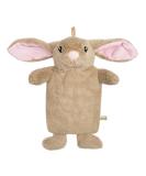 Premium 1L Children's Hot Water Bottle with Soft Faux Fur Cover - Rabbit Brown | Natural Rubber Heat Pad | T V Rheinland Tested - Buy Online on GoSupps.com