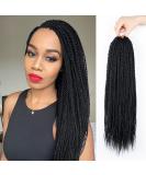 Senegalese Twist Crochet Hair - 8 Packs 18 Inch Crochet Hair For Black Women, 35 Strands/Pack Small Twist Crochet Braids Hair Hot Water Setting, Crochet Braiding Hair with Natural Ends(18 Inch, 1B) 18 Inch (Pack of 8) 1B - Buy Online on GoSupps.com