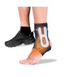 Ankle Brace for Women & Men | Maximum Support for Sprained Ankles & Recovery | Compression Stabilizer for Running Basketball Volleyball (Medium - Buy Online on GoSupps.com