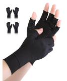 AovYoo Copper Arthritis Compression Gloves - 2 Pairs for Hand Pain Relief | Rheumatoid & Osteoarthritis Wrist Supports - Raynaud's Gloves - Buy Online on GoSupps.com