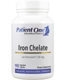 Patient One Ferrochel Iron Chelate 28mg - 90 Vegetable Capsules - Buy Online on GoSupps.com