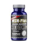 Goldfield MSM Plus |MSM capsules highly dose |Protects joints tendons muscles cartilage connective tissue skin hair and nails |Methyl sulfonylmethane joint capsules |60 capsules - Buy Online on GoSupps.com