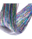 250 Multicolour Hair Tinsel Extensions - Fairy Holographic Sparkle Glitter - Women's Hair Accessories - Buy Online on GoSupps.com