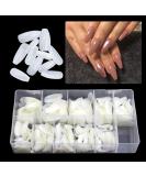500pcs Ballerina False Nails - Long Coffin Nail Tips Natural Wide Half Cover Includes Box - Perfect for E-Commerce & International Shipping - Buy Online on GoSupps.com