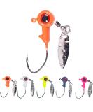 25PCS 1/8 oz Painted Jig Heads with Eye Ball Hooks for Bass/Crappie Fishing - Buy Online on GoSupps.com
