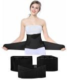 OKPOW 3 in 1 Postpartum Belly Wrap | Postpartum Belt Band for Women | Waist Pelvis Shapewear & Body Shaper | Postnatal C-Section Recovery Corset | Black, One Size - Buy Online on GoSupps.com