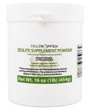 Zeolite Supplement Powder 1 lb (454g) | 94% Clinoptilolite | 3X Activated Detox Formula | Natural Mineral Dust | Ultra Fine | Heiltropfen - Buy Online on GoSupps.com