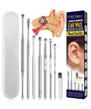 8pc Stainless Steel Ear Wax Remover Kit - Earwax Removal Tool Set with Irrigator Drill & Twister for Gentle Ear Cleaning - Includes Pick & Accessories - Buy Online on GoSupps.com