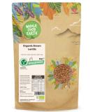 Wholefood Earth Organic Brown Lentils 3kg GMO Free | Vegan | High Fibre | High Protein | Certified Organic - Buy Online on GoSupps.com