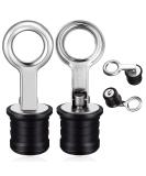 2 Pieces Stainless Steel Boat Drain Snap Plug for 1 Inch Drains - Honoson - Buy Online on GoSupps.com