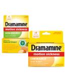 Dramamine Non-Drowsy Naturals 18 Tablets with Natural Ginger & Motion Sickness Relief Chewable Tablets Orange Flavored 8 Tablets - Buy Online on GoSupps.com