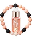 Rose Quartz Anti-Anxiety Bracelet with Lava Rock and Good Sleep Essential Oil - Stress Relief Aromatherapy for Women - Calming Gift for Her - Buy Online on GoSupps.com