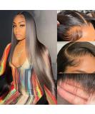 22 Inch Brazilian Virgin Human Hair Lace Front Wig | Pre Plucked | HD Transparent 13x4 Lace Frontal | 150% Density | Natural Color | For Black Women - Buy Online on GoSupps.com