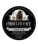 Chiseled Face Pine Tar Shaving Soap: Rich Lather for Smooth Shaves | Tallow-Based, Handmade in USA - Buy Online on GoSupps.com