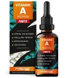 Vitamin A Drop Forte | 1000 g per Drop | 1800 Drops | High-Dose & Bio-Available | 100% Vegan | No Additives | Lab Tested Certificate - Buy Online on GoSupps.com