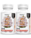 Active Hexose Correlated Compound 500mg - Supports Immune Health Liver Function & T-Cell/Natural Killer Cell Activity - 120 Veggie Capsules (Pack of 2) - Buy Online on GoSupps.com