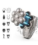 Glatens 5-in-1 Bald Head Shaver for Men - IPX7 Waterproof 0.0mm Precision LED Display Type C Rechargeable - Buy Online on GoSupps.com