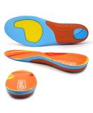 ORHILYA Orthotic Insole for Flat Feet & Plantar Fasciitis Pain Relief - Arch Support Gel Insert for Work Boots, Athletic Shoes, Running, Hiking - Men 6-7.5 / Women 8-9.5 - Buy Online on GoSupps.com