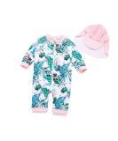 BONVERANO Baby Girls Swimsuit - Banana Leaf One Piece with UPF 50+ Protection | 12-18 Months - Buy Online on GoSupps.com