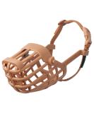 Baskerville Classic Basket Muzzle for Dogs | Breathable Design Allows Panting & Drinking | Ideal for Longer Nose Breeds | Prevents Biting & Food Waste - Buy Online on GoSupps.com