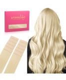 Salife Tape Extensions Real Hair - 10pcs Platinblond Invisible Tape In Extensions 20g 25cm for Effortless Style - Buy Online on GoSupps.com