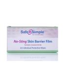 Safe n' Simple No Sting Skin Prep Wipes - 25 Ostomy Barrier Film Wipes - Buy Online on GoSupps.com