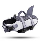 CIT TOILE Dog Shark Life Jacket - Large Dog Buoyancy Aid for Swimming - Grey - Buy Online on GoSupps.com