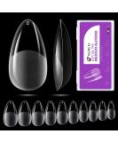 Gelike EC Medium Almond Nail Tips - 240PCS Soft Gel Nail Extensions | Almond Shaped Full Cover Gel X Tips | Pre-Etched PMMA Resin False Nails | Press On Nails - 10 Sizes MEDIUM ALMOND - Buy Online on GoSupps.com