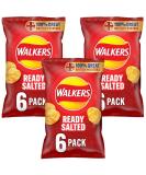 Crisps Bundle with Walkers Ready Salted Multipack Crisps 6x25g (3 Pack) - Buy Online on GoSupps.com