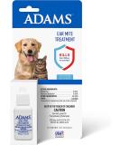 Adams Ear Mite Treatment For Dogs and Cats Over 12 Weeks, Kills Ear Mites On Contact, Relief For Dogs and Cats Suffering From Ear Mites, Soothing Aloe and Lanolin Formula .5 Fl Oz - Buy Online on GoSupps.com