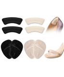 Metatarsal Pads for Women | Heel Inserts to Reduce Foot Pain | Prevent Slipping in Oversized Shoes | Comfortable Shoe Inserts (Pale Apricot & Black - Buy Online on GoSupps.com