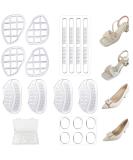 Heel Grips & Pads for Big Shoes - 4 Pairs Clear Inserts | Comfort for Men & Women - Buy Online on GoSupps.com