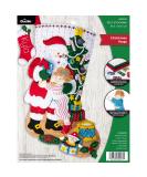 Bucilla Hugs Felt Applique Christmas Stocking Kit 18 - DIY Holiday Craft (89253E) - Buy Online on GoSupps.com